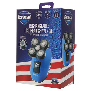 Barbasol Barbasol Rechargeable LCD Head Shaver Set