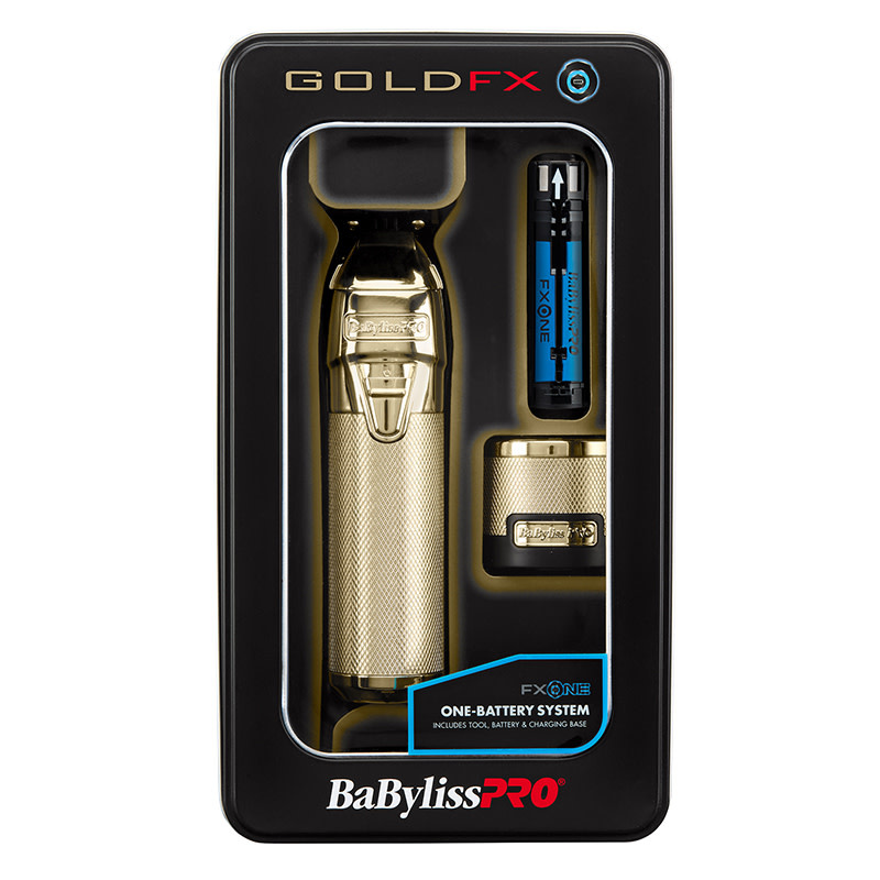 BaBylissPRO限定FX 金トリマー＆シェーバー Babyliss Limited Edition Gold FX Trimmer & UV Single-Foil