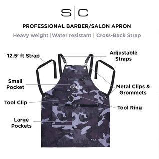 StyleCraft StyleCraft Black Camo Apron SC314B