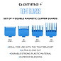 Gamma+ Gamma+ Tight Guards Double Magnetic Clipper Attachment Guides Blue 4pcs