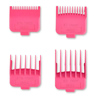 Gamma+ StyleCraft Tight Guards Double Magnetic Clipper Attachment Guides Pink 4pcs