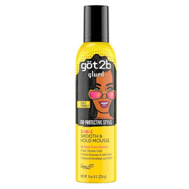 Got2B Got2b Glued 2-in-1 Smooth & Hold Mousse for Protective Styles 8oz