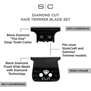 StyleCraft StyleCraft Diamond Cut DLC Wide Fixed & "The One" Cutter Blade    SC541B