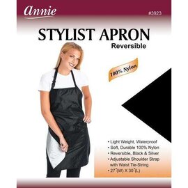 Annie Annie Reversible Stylist Apron 27x30 Black | Silver