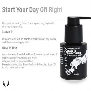 Silver Fox Silver Fox Gray Enhancing Leave in Conditioner for Beard & Scalp 3oz