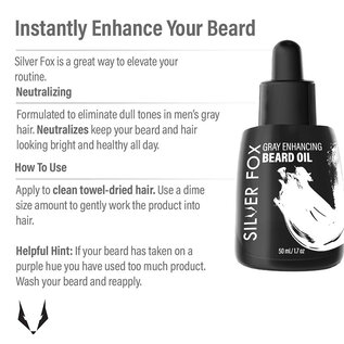 Silver Fox Silver Fox Gray Enhancing Beard Oil 1.7oz