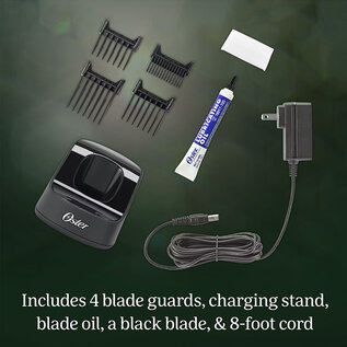 Oster Oster Fast Feed Adjustable Blade Cordless Clipper & Guides Black