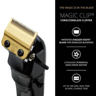 Wahl Wahl 5 Star Magic Clip Adjustable Blade Cordless Clipper Black   3026432