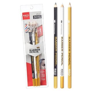 Kiss Red by Kiss Professional Barber Pencil for Hairline, Mustache & Beard