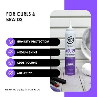 Rolda Rolda Mousse For Curls & Braids Humidity Protection Medium Shine 6.76oz