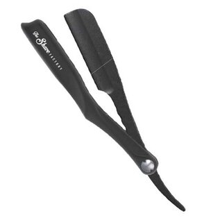 Shave Factory Shave Factory Sleek Shaving Straight Pinch Style Razor Holder Black