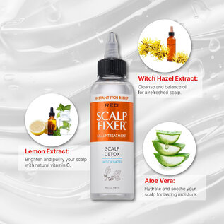 Kiss Red by Kiss Scalp Fixer Dry & Itchy Scalp Treatment Scalp Detox 4oz - SST02
