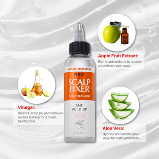 Kiss Red by Kiss Scalp Fixer Dry & Itchy Scalp Treatment Anti-Build-Up 4oz - SST03