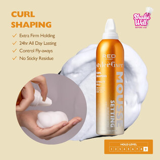 Kiss Red by Kiss Setting Mousse Curl Shaping 12oz STM05