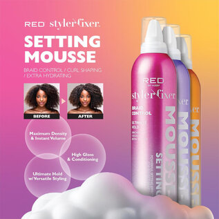 Kiss Red by Kiss Setting Mousse Extra Hydrating 12oz STM06