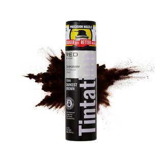 Kiss Kiss Colors Tintation Temporary Root Touch-Up Hair Color Spray with Olive Oil 11.5oz Darkest Brown TCS42