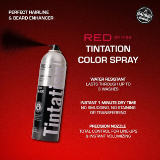 Kiss Kiss Colors Tintation Temporary Root Touch-Up Hair Color Spray with Olive Oil 11.5oz Black TCS41
