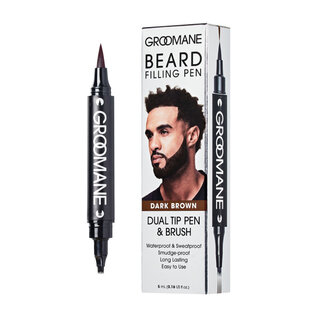 Kiss Red by Kiss Groomane Beard Filling Pen 0.16oz Black GR11