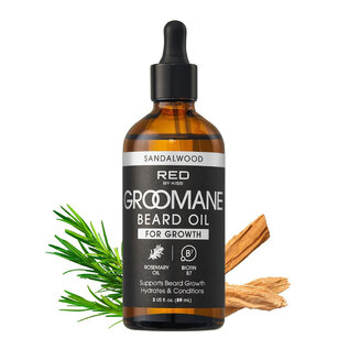Kiss Red by Kiss Groomane Beard Oil for Growth Sandalwood 3oz GR23