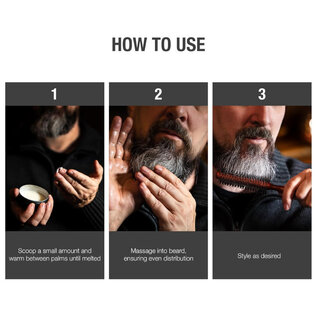 Kiss Red by Kiss Groomane Beard Balm Sandalwood Rosemary Oil Biotin B7 3oz  GR25