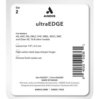 Andis Andis UltraEdge Detachable Clipper Blade Size 2