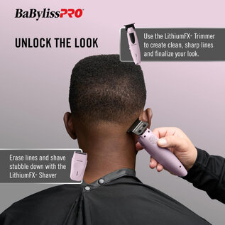 BabylissPRO BaBylissPRO LithiumFX+ Trimmer & Double-Foil Shaver Pink FX73FSTPKMP