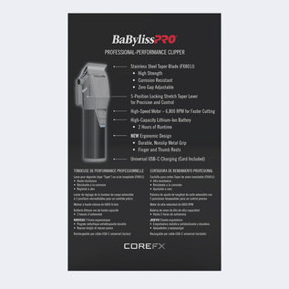 BabylissPRO BabylissPro COREFX Clipper FX86