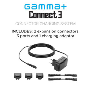 Gamma+ Gamma+ Connect 3 Barberhood Charging System, 2 Expansion Cords, Adapter GP314B