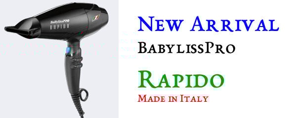 BaBylissPRO Hair Dryer, Nano Titanium Rapido