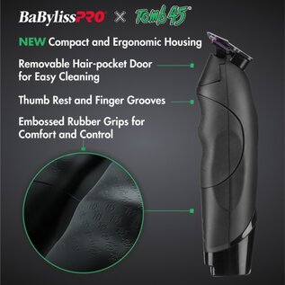 BabylissPRO BaBylissPRO® x Tomb45® Wireless-Charging Clipper & Trimmer Set - FXT45PPK