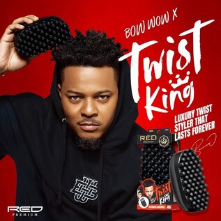 Kiss Kiss Red Premium x Bow Wow Twist King Luxury Twist Styling Tool Brush