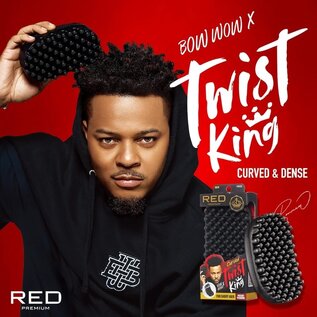 Kiss Kiss Red Premium x Bow Wow Twist King Luxury Twist Styling Tool Brush