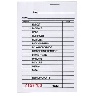 DL Professional DL Professional Salon Check Pad 12pcs | 100pgs - DL-C278
