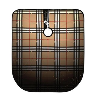 Illuzien Illuzien Cape Plaid Tan Elastic - WS-CAPE-PLAID TAN-ELASTIC