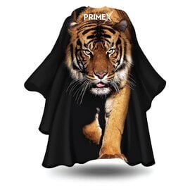 PrimeX PrimeX Barber Cutting Styling Cape Tiger Hook Closure Water & Chemical Resistant 63.5 x 55 - 03908