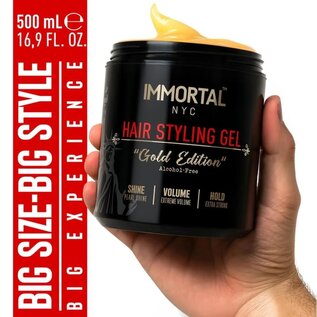 Immortal NYC Immortal NYC Gold Edition Hair Styling Gel 16.9oz - NYC159