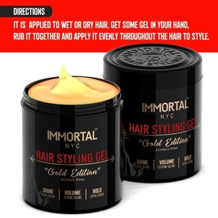 Immortal NYC Immortal NYC Gold Edition Hair Styling Gel 16.9oz - NYC159