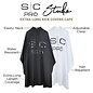 StyleCraft StyleCraft Professional Extra-Long Kick Covers Cape with Black Logo - SC340W
