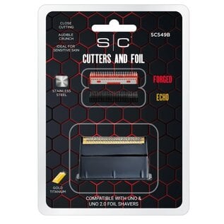 StyleCraft StyleCraft Replacement Gold Titanium Single Foil with Echo & Forged Cutters for UNO 2.0 - SC549B