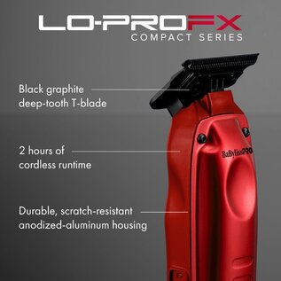 BabylissPRO BaBylissPRO® Limited Edition LO-PROFX Compact Trimmer (Red) - FX72RD