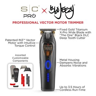 StyleCraft StyleCraft 360 Jeezy Vector Adjustable Cordless Trimmer - SC423B
