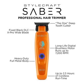StyleCraft StyleCraft Saber Professional Hair Trimmer Orange - SC421O