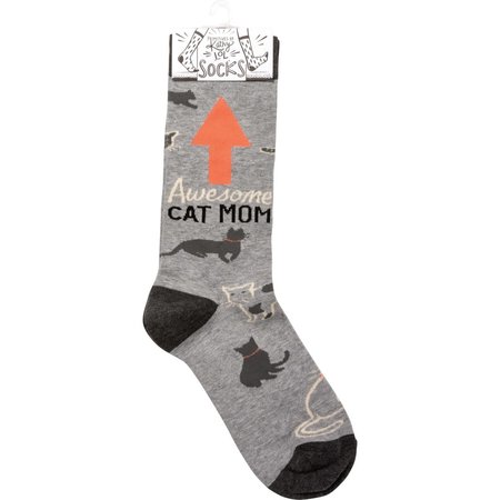 Awesome Cat Mom Socks