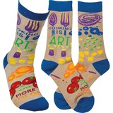  Cooking Is Art Eat More Color Socks