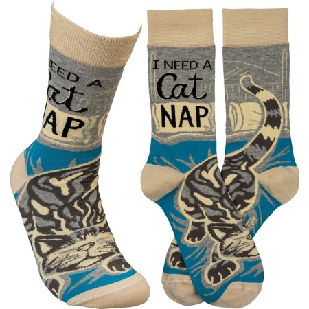 I Need A Cat Nap Socks
