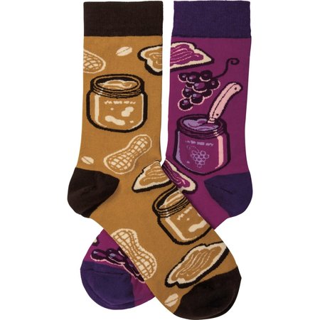 Peanut Butter & Jelly Socks