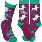  Who's A Special Unicorn? Me! Socks