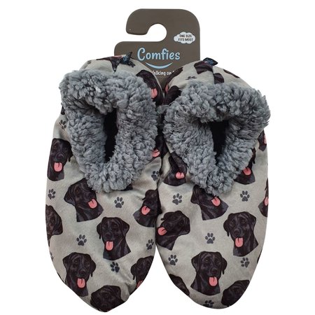 E & S Pets Labrador, Black Slippers
