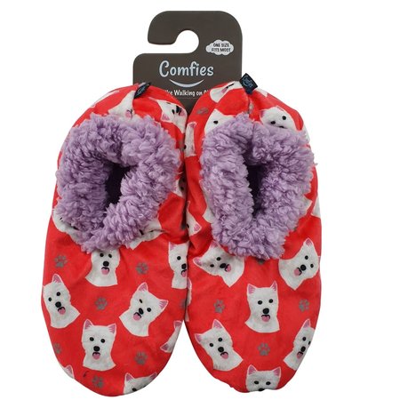 E & S Pets Westie Slippers