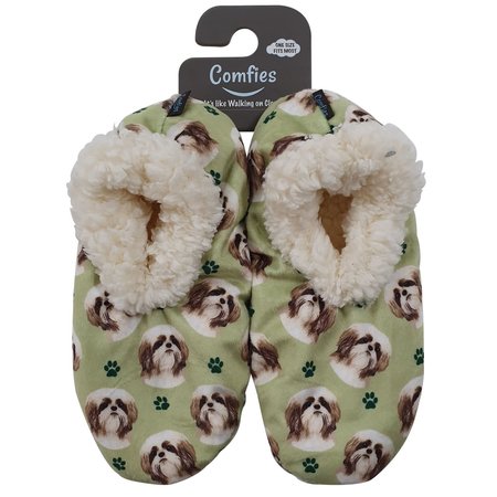 E & S Pets Shih Tzu, Tan Slippers